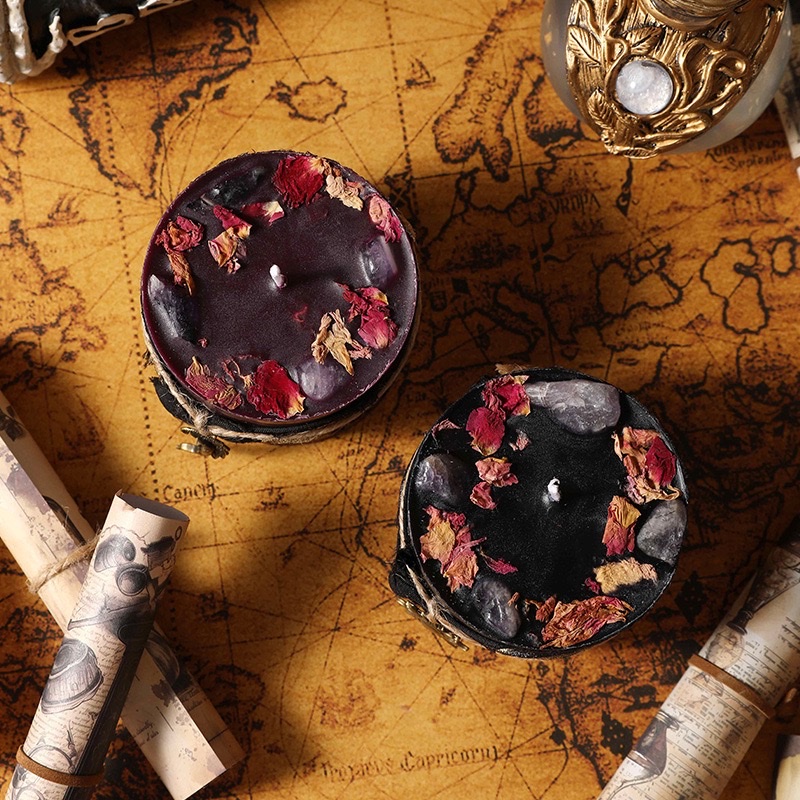 复古能量水晶柱装饰造型香薰蜡烛手工装饰创意礼物礼品跨境批发香薰蜡烛产品图