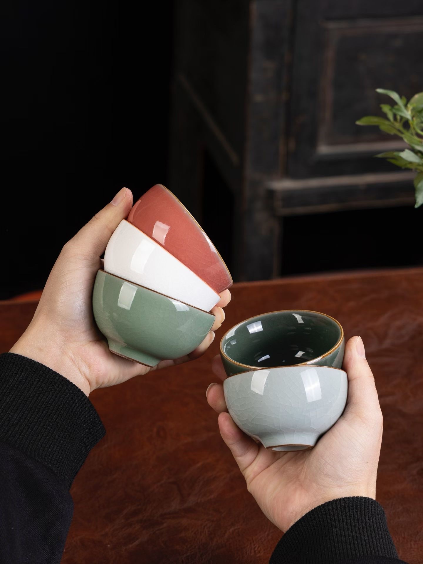 六色茶杯套装送外国人客户领导国际友人礼物送老外高档商务伴手礼茶具套装详情图6