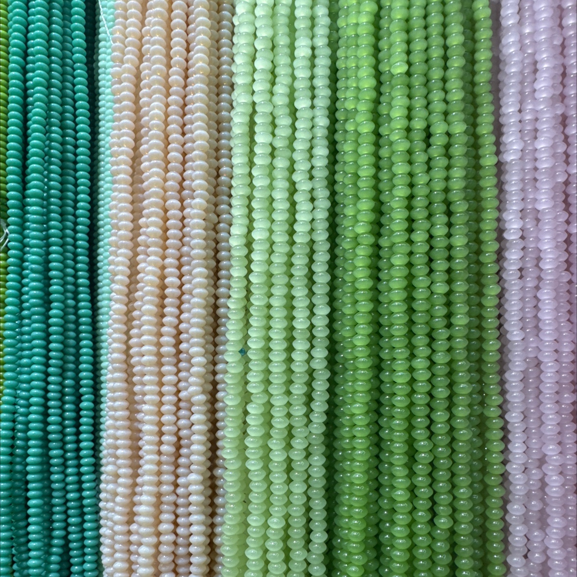 2×4飞碟串珠米珠手工DIY饰品配件珠链珠宝材料多色任选