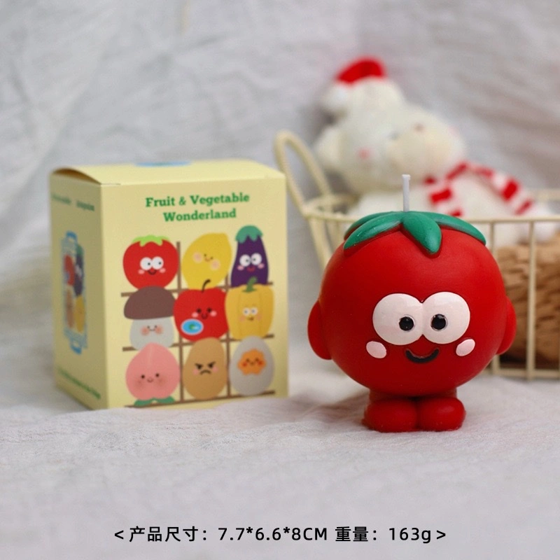 Simulated vegetable and fruit series, funny shaped ornaments, handmade sushi gift boxes, birthday gifts, creative candles wholesale, scented candles, party candles detail image 7