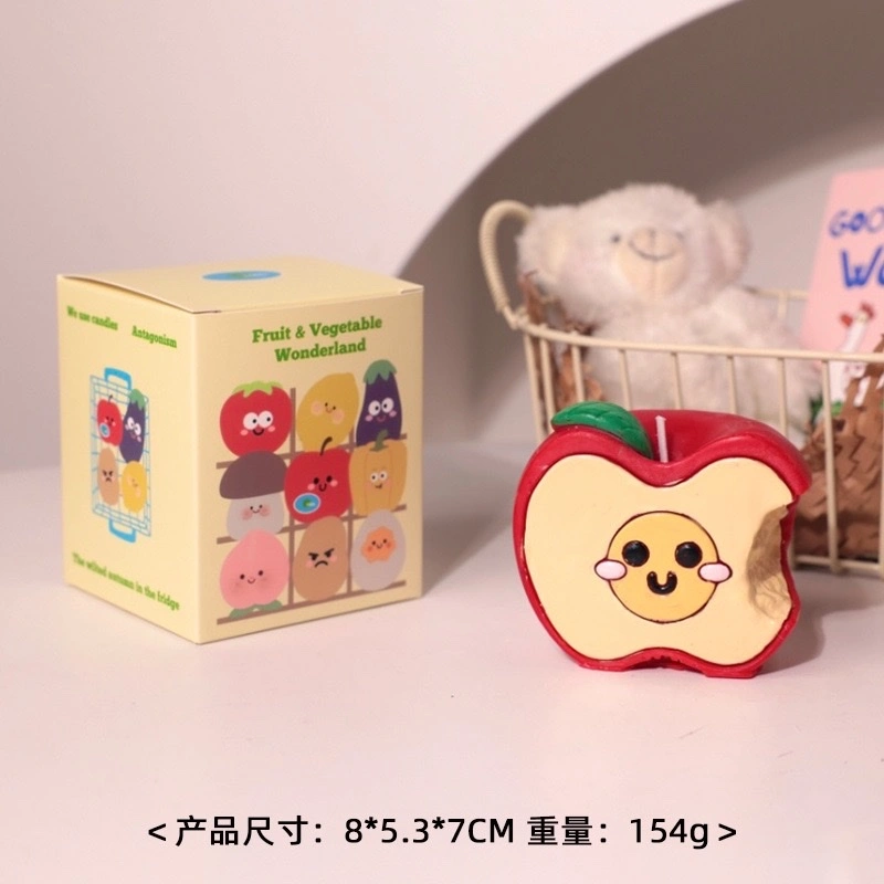 Simulated vegetable and fruit series, funny shaped ornaments, handmade sushi gift boxes, birthday gifts, creative candles wholesale, scented candles, party candles detail image 1