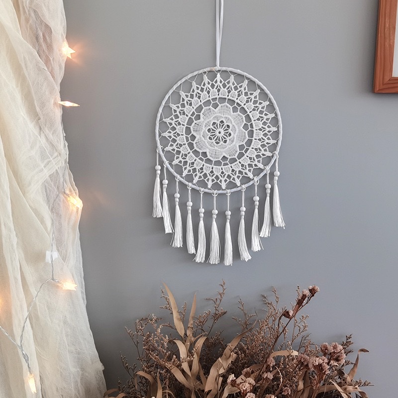 Dreamcatcher pendant, feather hanging, home wall decoration, creative birthday gift, handcrafted Bohemian-style dreamcatcher Specification image