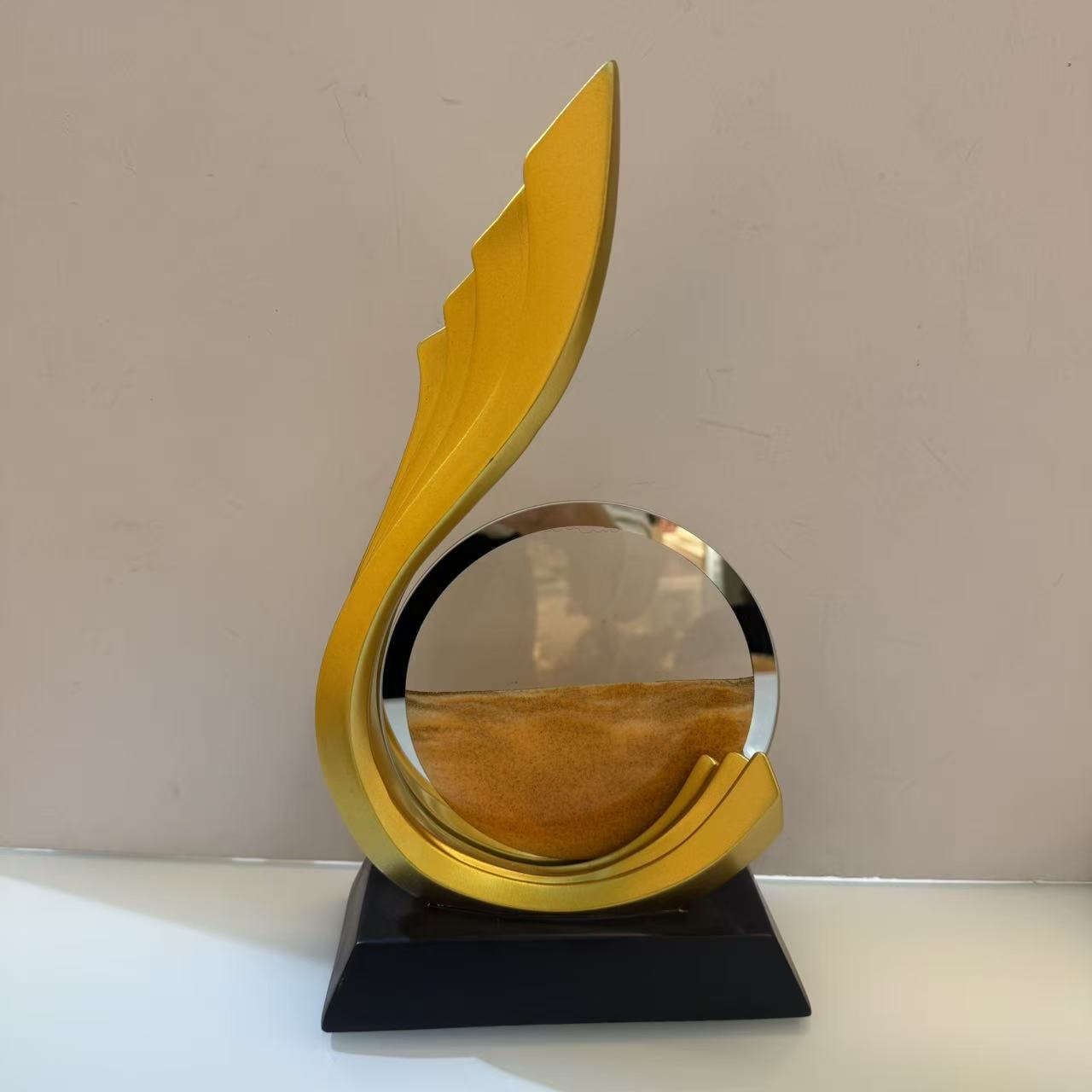 风生水起流沙画轻奢新年装饰乔迁之喜搬家礼物客厅玄关办公室摆件