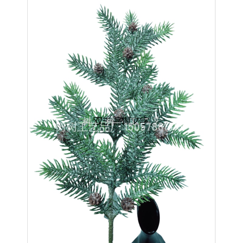 松果圣诞仿真绿植套装逼真外观长久耐用环保材质流行亚马逊爆款假花假花仿真花塑膠花仿真花产品图