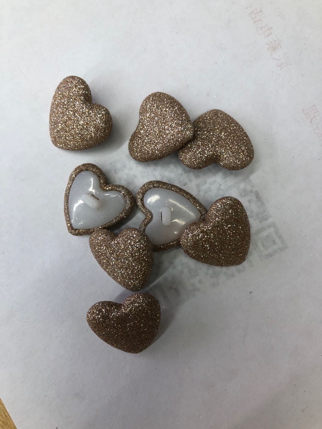 爱心大号大条纹包布纽扣服装辅料耳饰头饰配件