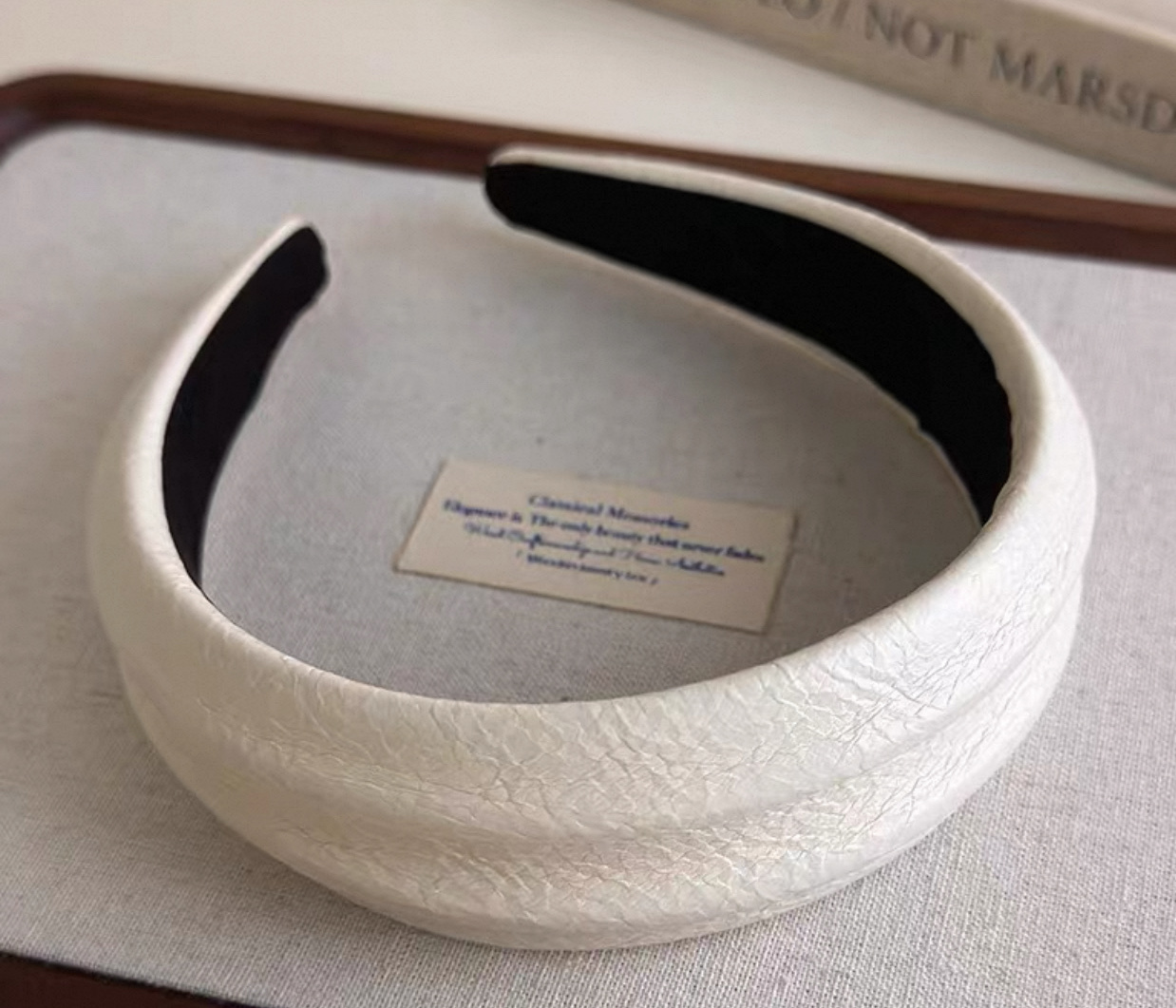 韩版发箍女士韩版高级皮质头饰时尚简约发夹百搭头箍详情图3