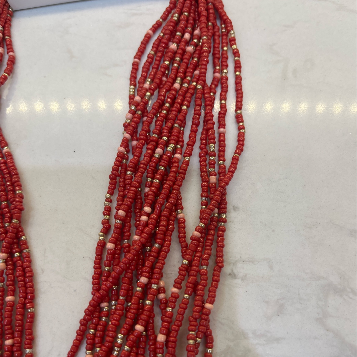 Fashionable necklace for women, simple and versatile pearl jewelry, trendy accessory, multiple sets of rice beads necklace detail image 3