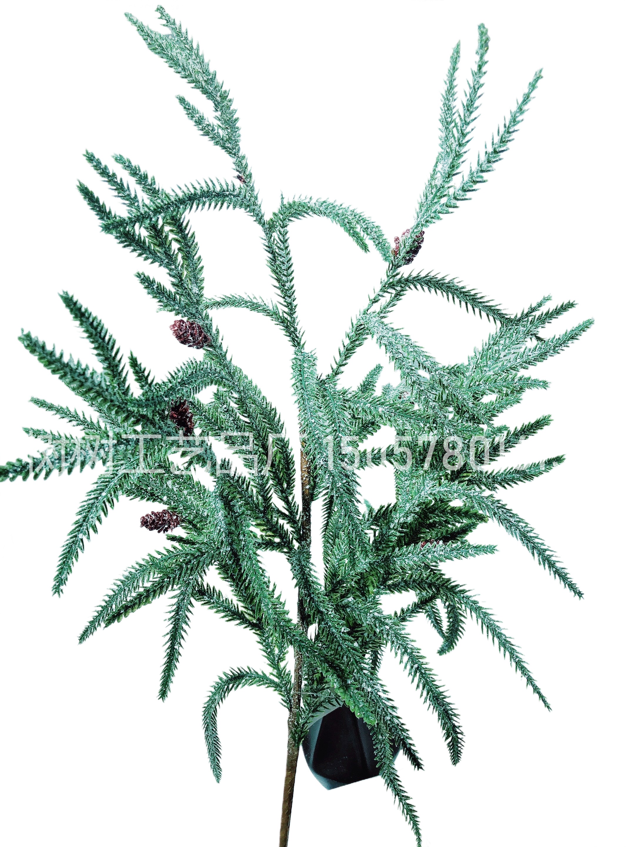 The woolen Christmas simulation green plant set features a realistic appearance, long-lasting durability, and is made of eco-friendly materials. It is a popular Amazon bestseller, including artificial flowers, plastic flowers, and simulation flowers detail image 2