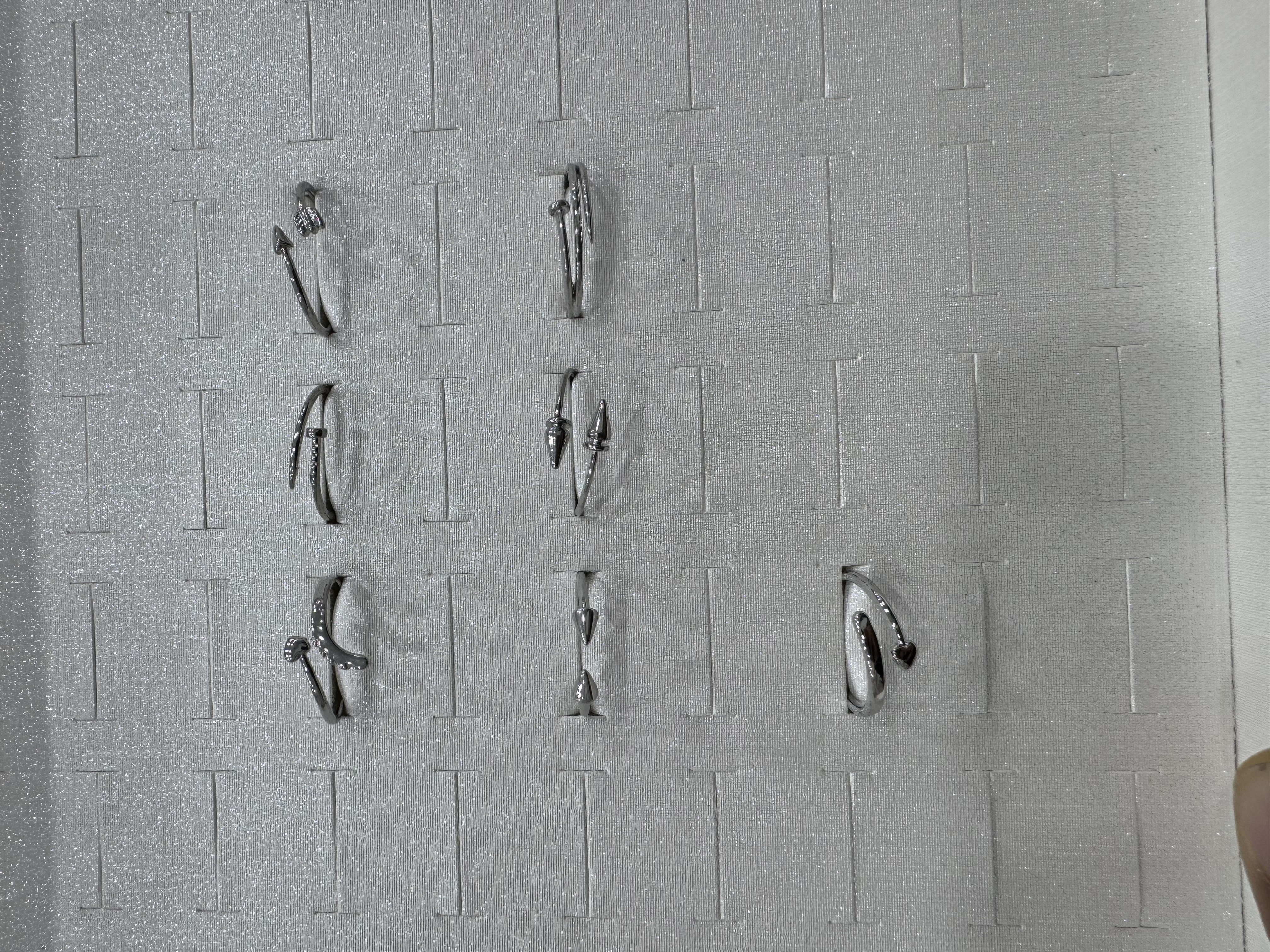 儿童戒指空托中古拉丝饰品戒指时尚简约百搭适合送礼