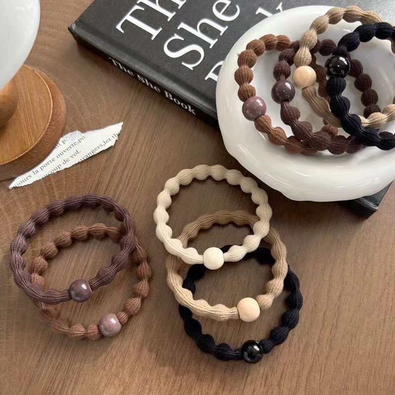 Korean-style women's hair tie, hair band, hair tie, leather band, fashionable and versatile, simple hair accessory, women's hair accessory in multiple colors to choose from, hair tie, hair band, leather band, women's Korean-style hair tie, women's Korean-style hair tie Specification image