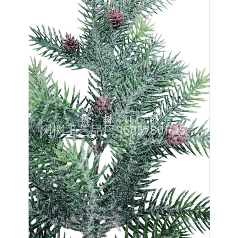 松果圣诞仿真绿植套装逼真外观长久耐用环保材质流行亚马逊爆款假花假花仿真花塑膠花仿真花详情图2