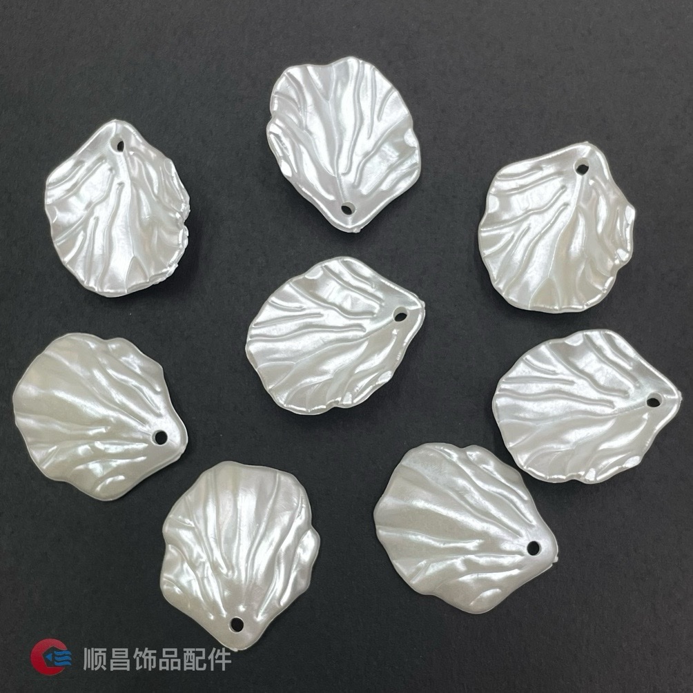 ABS仿珍珠花片叶 古风DIY饰品手工材料创意配件制作装饰用品