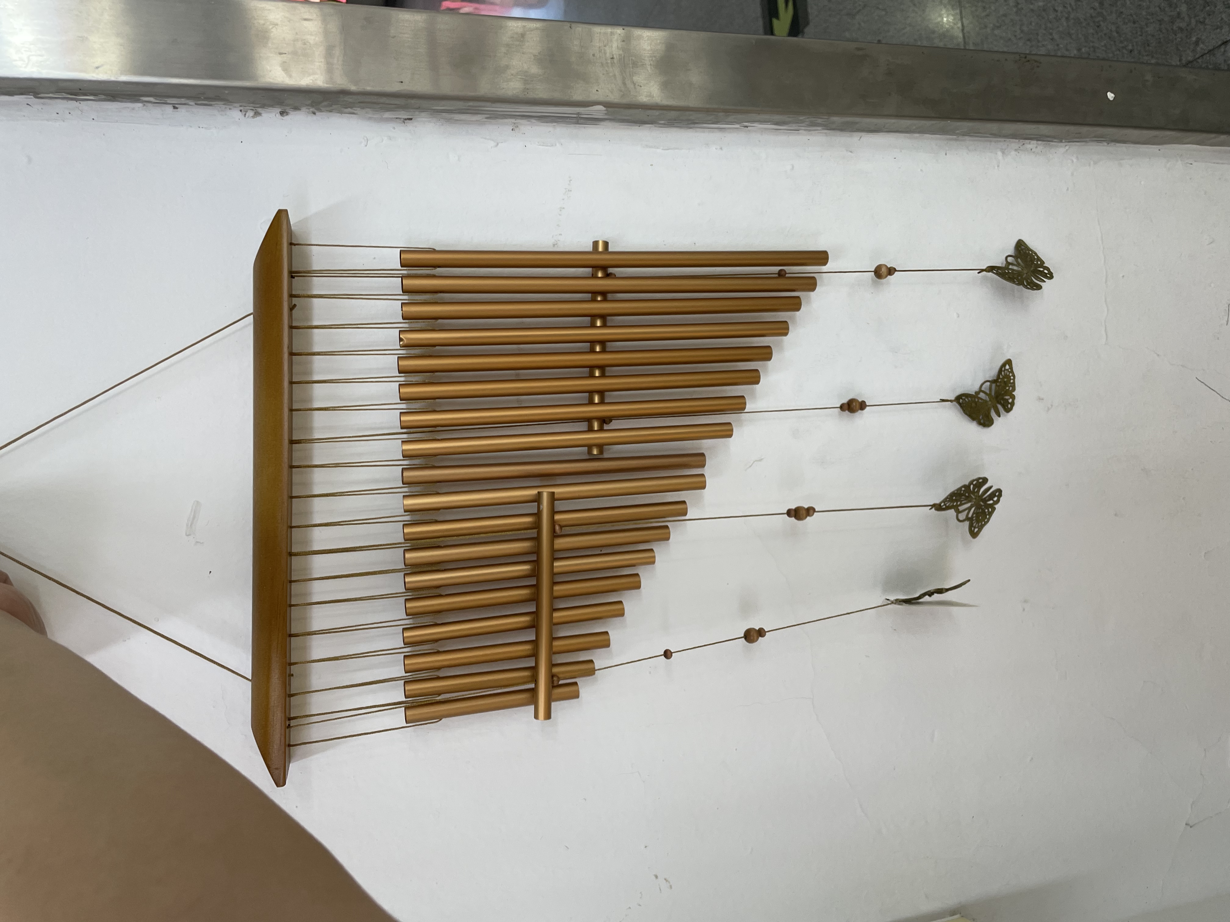 Mandala wind chime dream catcher, wind chime, golden copper bell, decorative pendant, creative home decor detail image 5