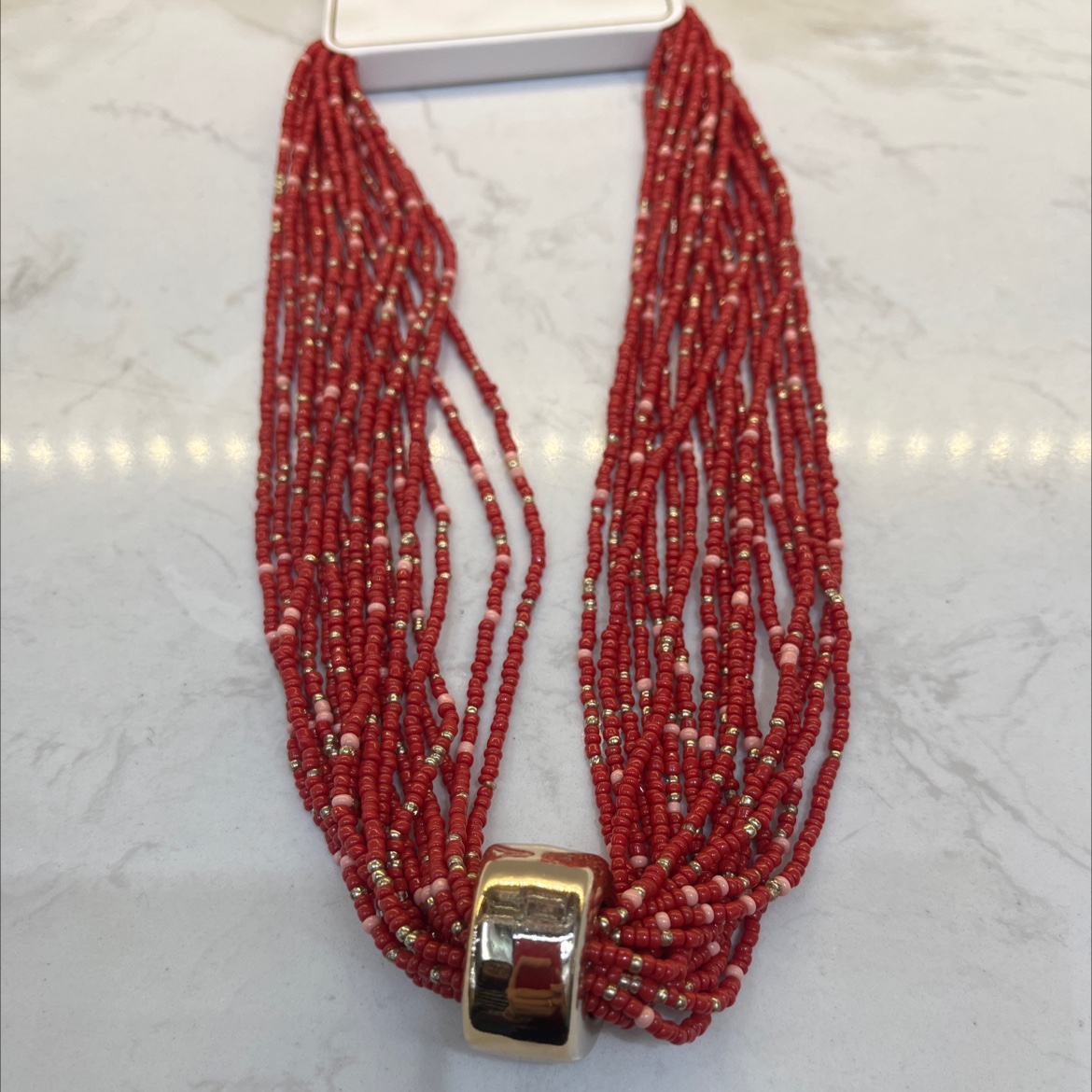 时尚项链女简约百搭珍珠首饰潮流配饰米珠多条套项链项链