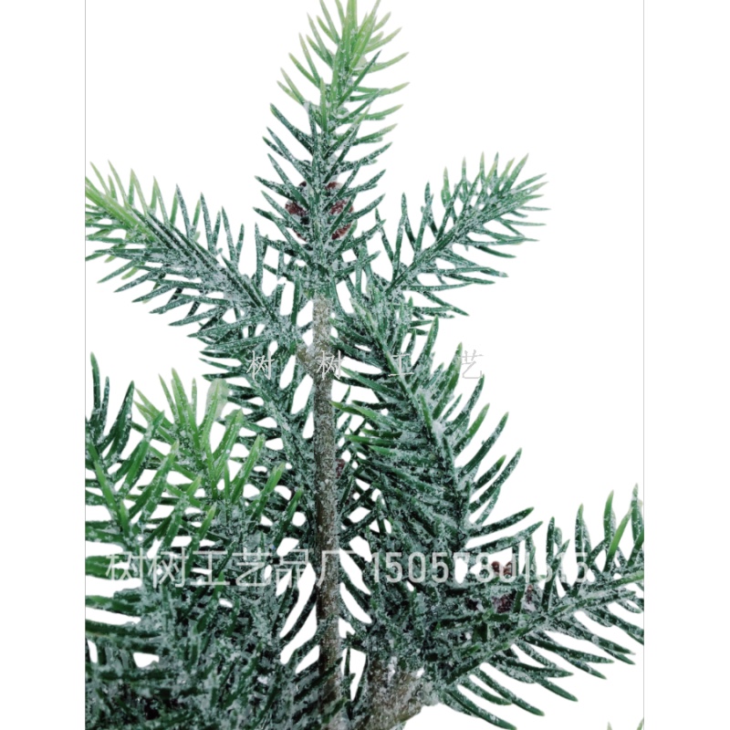 松果圣诞仿真绿植套装逼真外观长久耐用环保材质流行亚马逊爆款假花假花仿真花塑膠花仿真花细节图