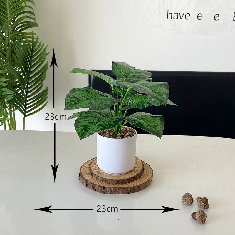 仿真绿植仿真盆景办公桌小盆栽龟背盆栽客厅装饰假花绿萝家居摆件详情图3