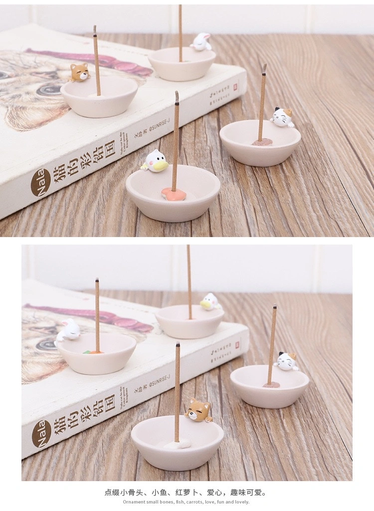 Incense burner set, incense burner accessories, aroma diffuser incense burner, incense ceremony supplies, aroma diffuser incense burner combination, suitable for shaped incense burners, aroma diffuser incense burner accessories, cartoon animal incense holders, handicraft ornaments, creative incense holders, incense burners, indoor home furnishings detail image 5