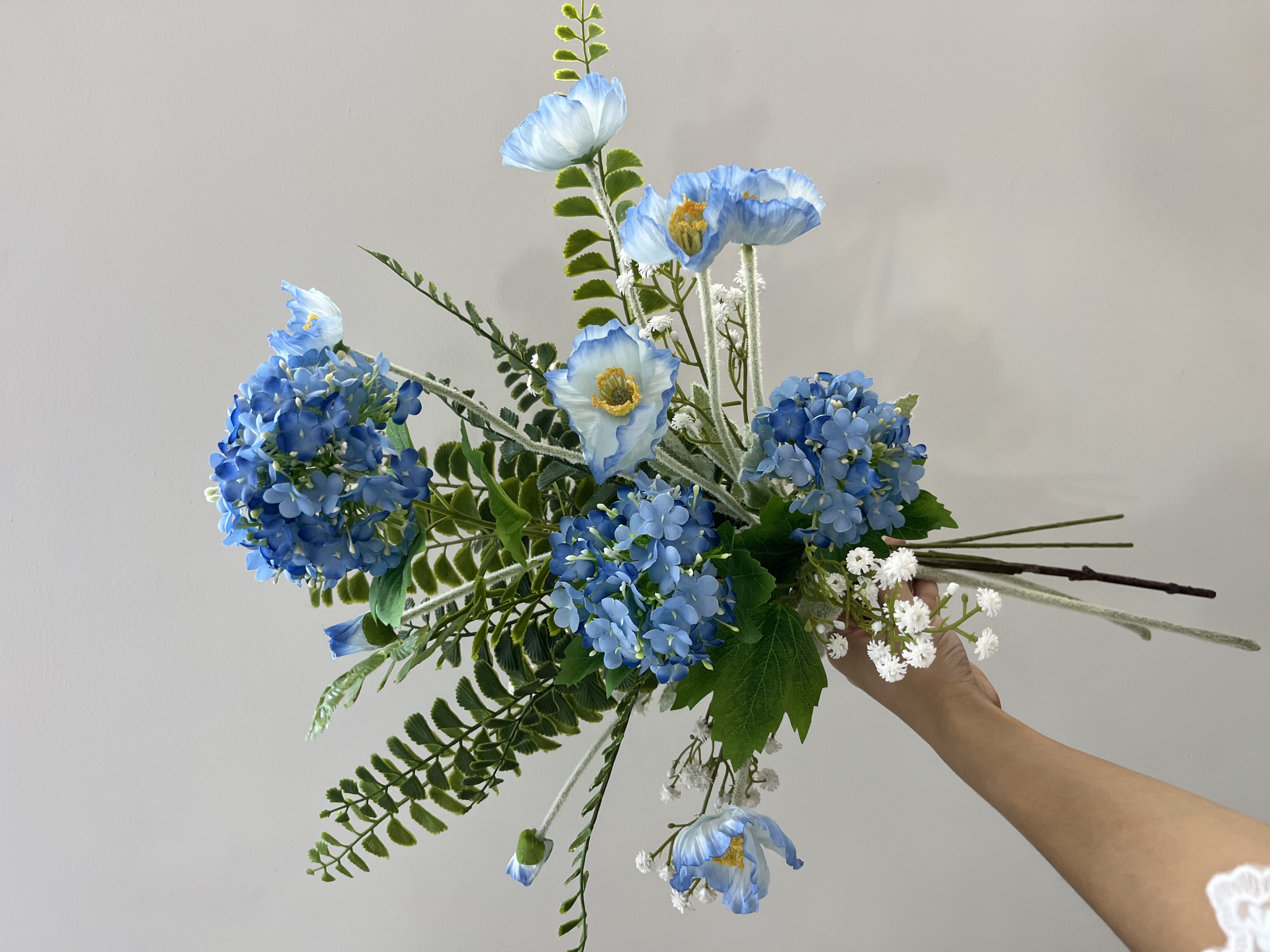 绣球花仿真高级仿真花绣球花diy客厅高级摆件餐厅材料