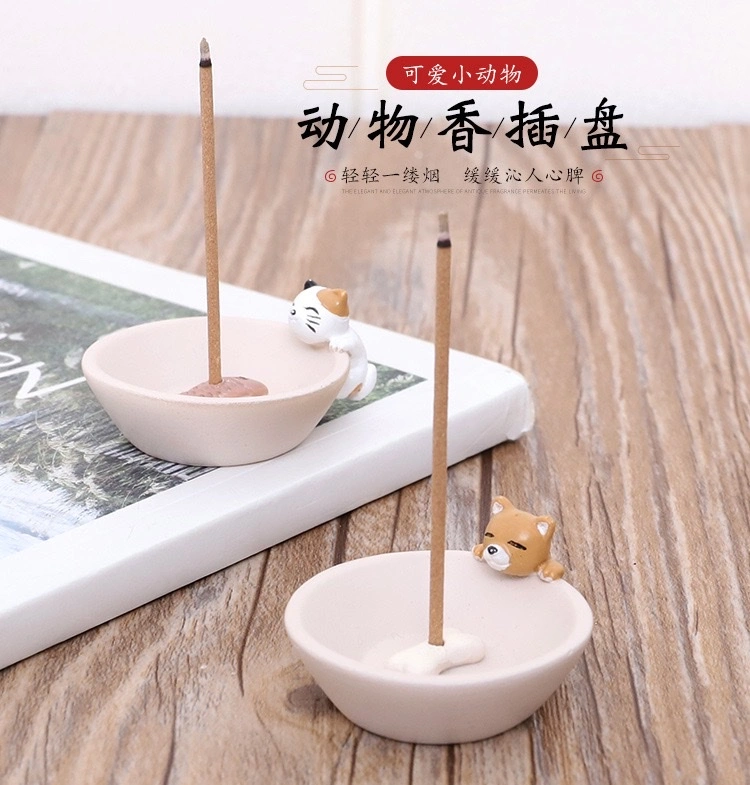 Incense burner set, incense burner accessories, aroma diffuser incense burner, incense ceremony supplies, aroma diffuser incense burner combination, suitable for shaped incense burners, aroma diffuser incense burner accessories, cartoon animal incense holders, handicraft ornaments, creative incense holders, incense burners, indoor home furnishings detail image 1