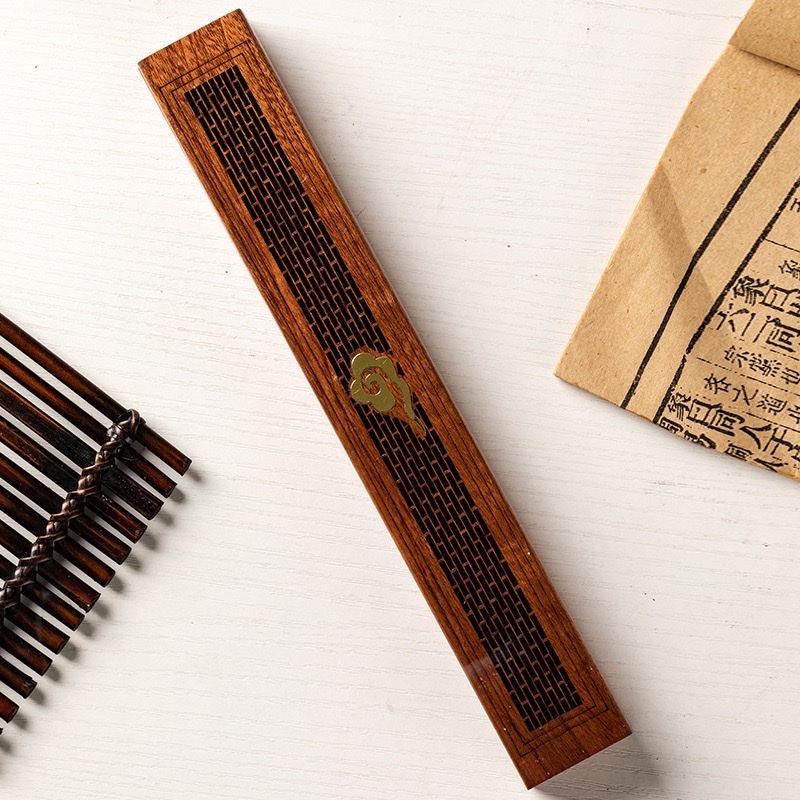 Wooden incense box, incense stick, incense burner set, incense stick accessories, incense burner, incense ceremony supplies, meditation incense burner combination, rosewood horizontal incense box, household indoor sandalwood incense burner, solid wood tea ceremony incense stick, incense burner, agarwood incense burner detail image 10