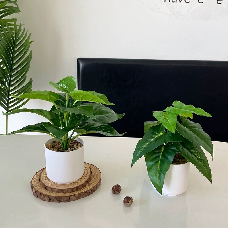 仿真绿植仿真盆景办公桌小盆栽龟背盆栽客厅装饰假花绿萝家居摆件详情图7