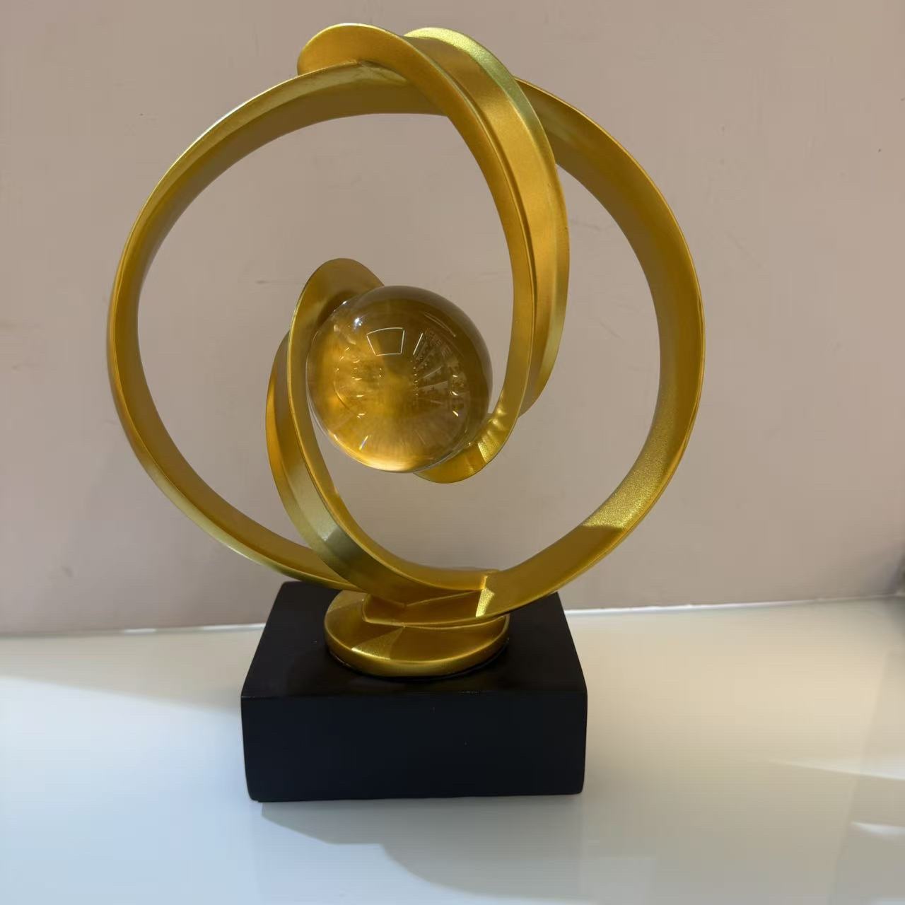 风生水起流沙画轻奢新年装饰乔迁之喜搬家礼物客厅玄关办公室摆件汽车摆件