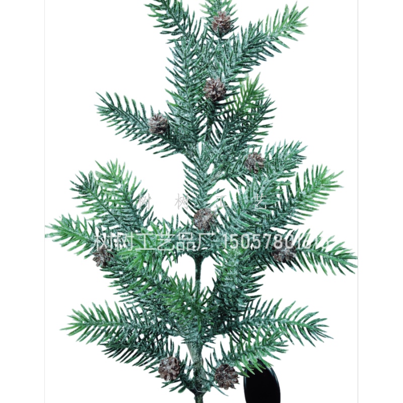 松果圣诞仿真绿植套装逼真外观长久耐用环保材质流行亚马逊爆款假花假花仿真花塑膠花仿真花详情图7