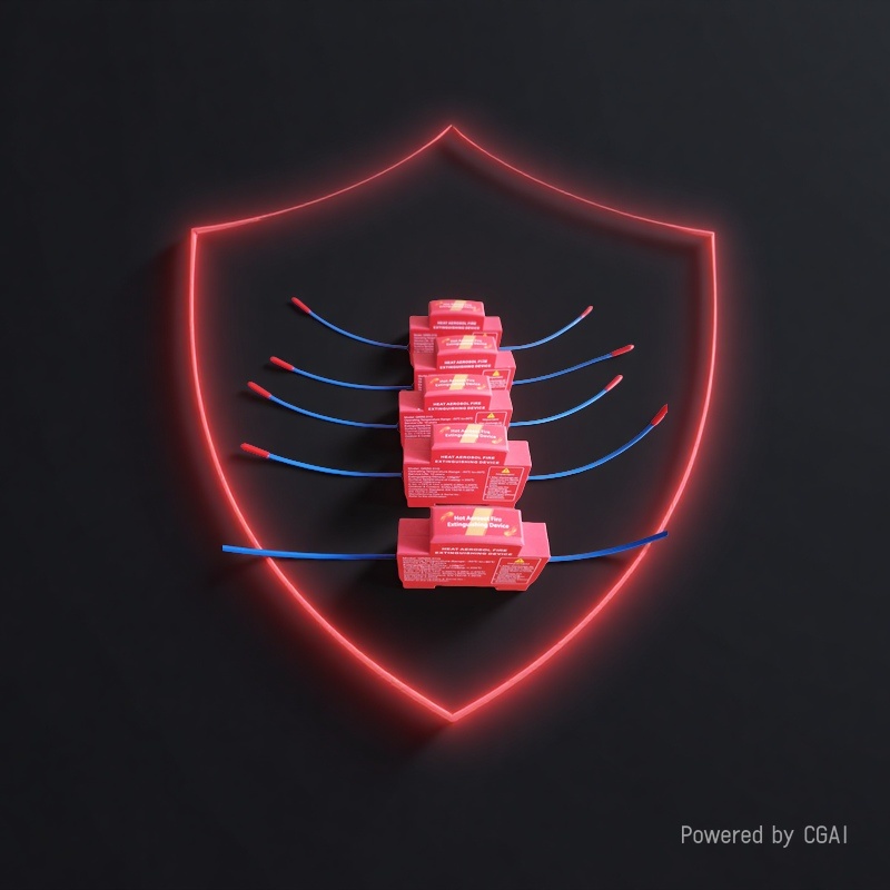 导轨式热气溶胶灭火设备配电箱防火装置 新款