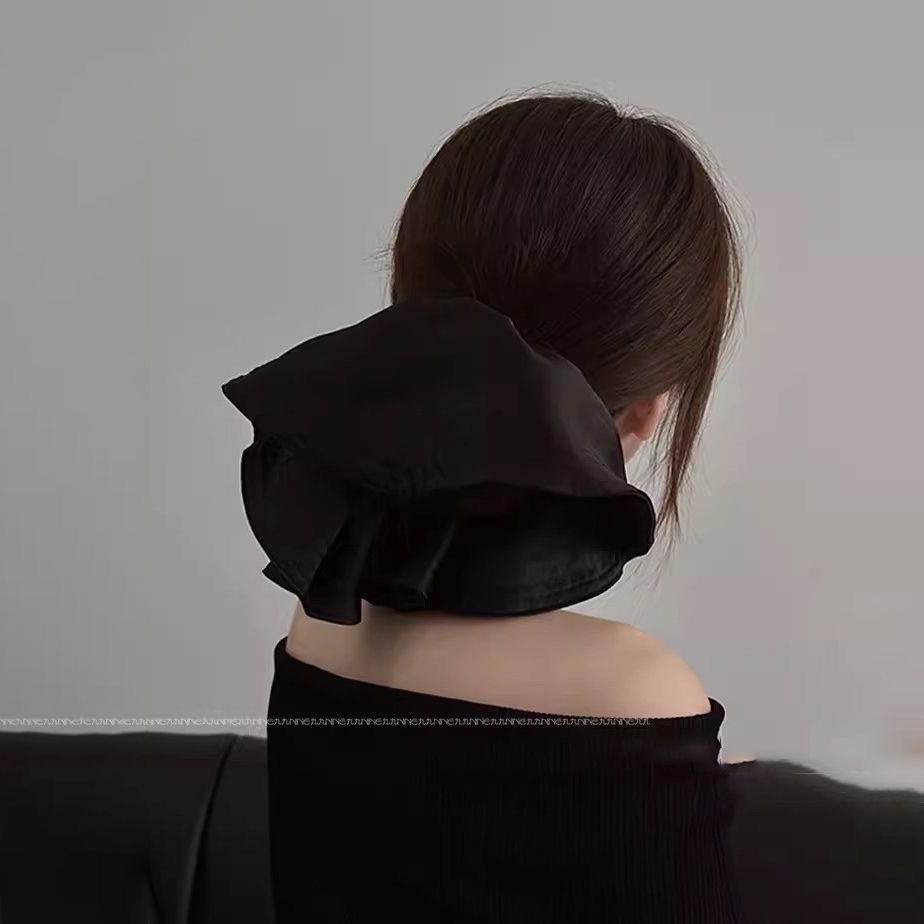 韩国新款高级感超大氛围感法式复古气质公主落难发圈大肠发饰