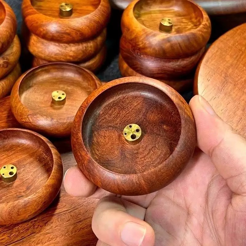 Wood incense stick incense burner set, incense stick accessories, incense burner, incense ceremony supplies, incense burner, spices, incense burner, home decoration, rosewood horizontal incense box, home indoor sandalwood burner, solid wood tea ceremony incense stick, incense burner, agarwood details Picture