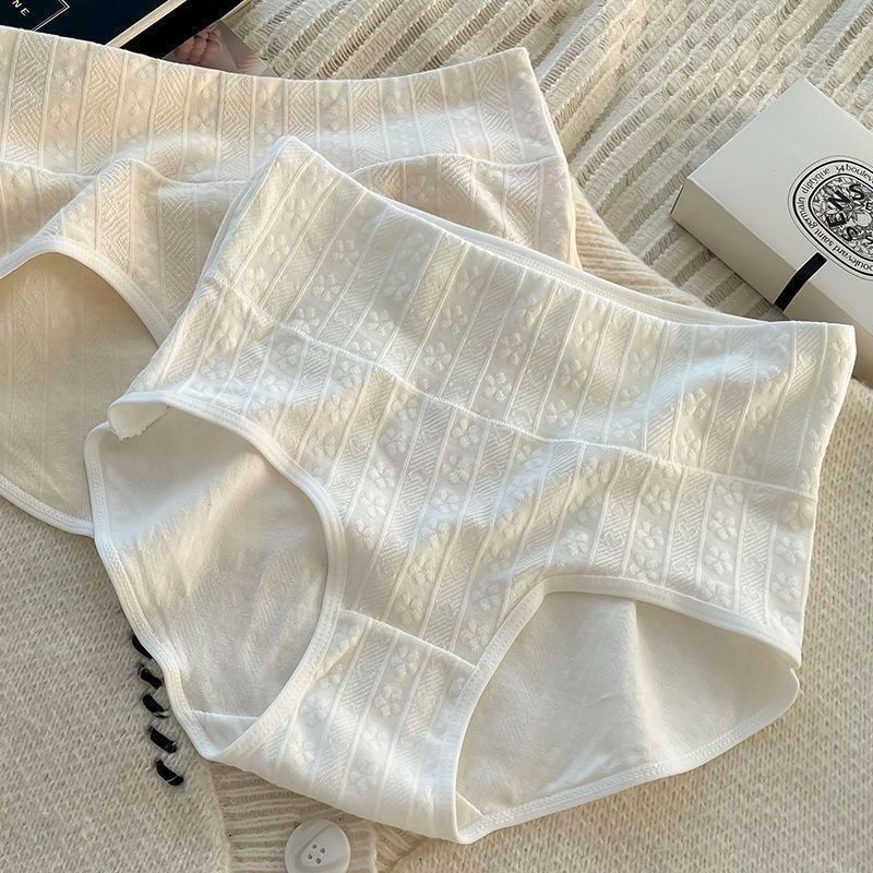 【7A Antibacterial 】 High-waisted underwear for Women, antibacterial Class A, antibacterial base, seamless, comfortable, female student, women's triangle pants, high-waisted, comfortable for women Item Picture