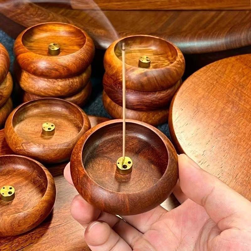 Wood incense stick incense burner set, incense stick accessories, incense burner, incense ceremony supplies, incense burner, spices, incense burner, home decoration, rosewood horizontal incense box, home indoor sandalwood burner, solid wood tea ceremony incense stick, incense burner, agarwood detail image 2