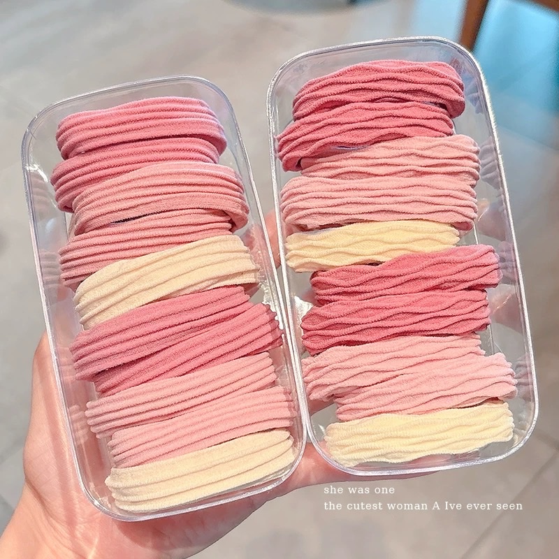 高马尾不塌头绳2025新款粉色发圈女儿童扎头发皮筋高弹力发绳头饰