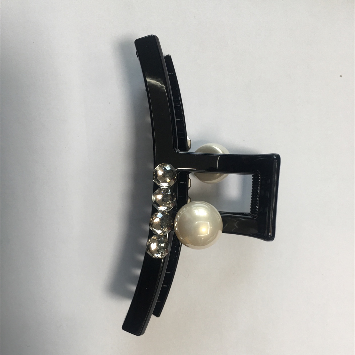 时尚韩版珍珠水钻爪夹