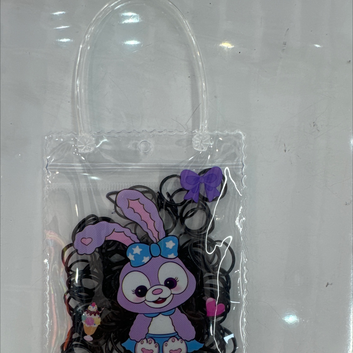 A new type of small rectangular PVC hand-held rubber band that can be pulled unbreakable Item Picture