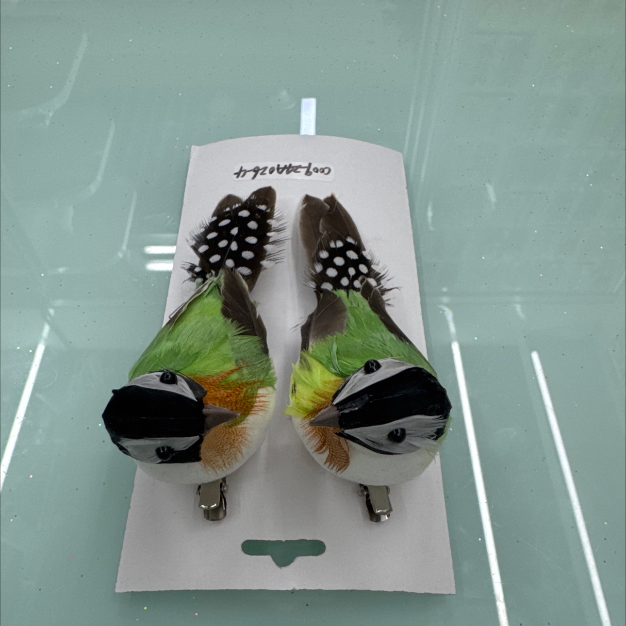 仿真小鸟工艺装饰品，带夹子，用于家居装饰，窗帘装饰，也可用于花园的花草装饰细节图