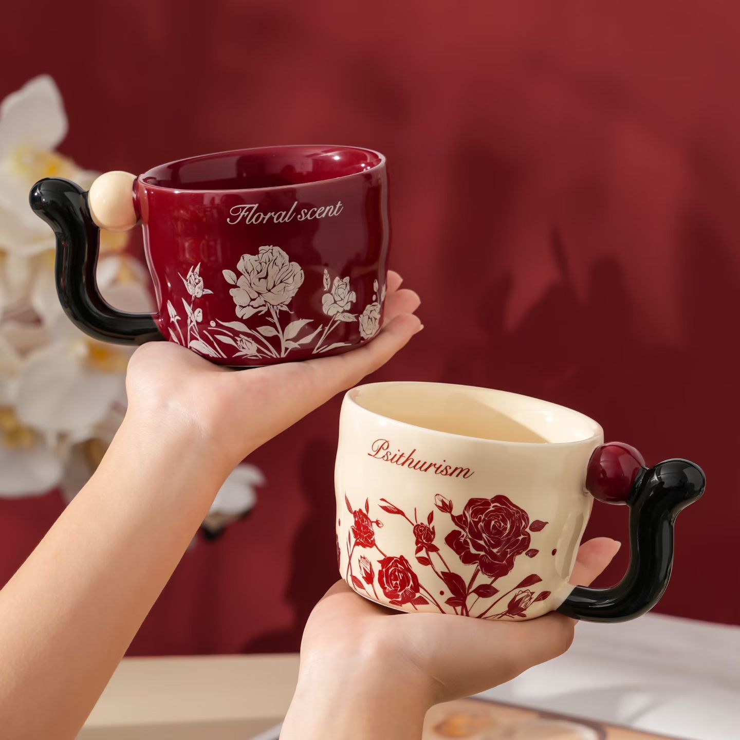 个性咖啡水杯保温创意节日礼品陶瓷水杯子家用办公用品细节图