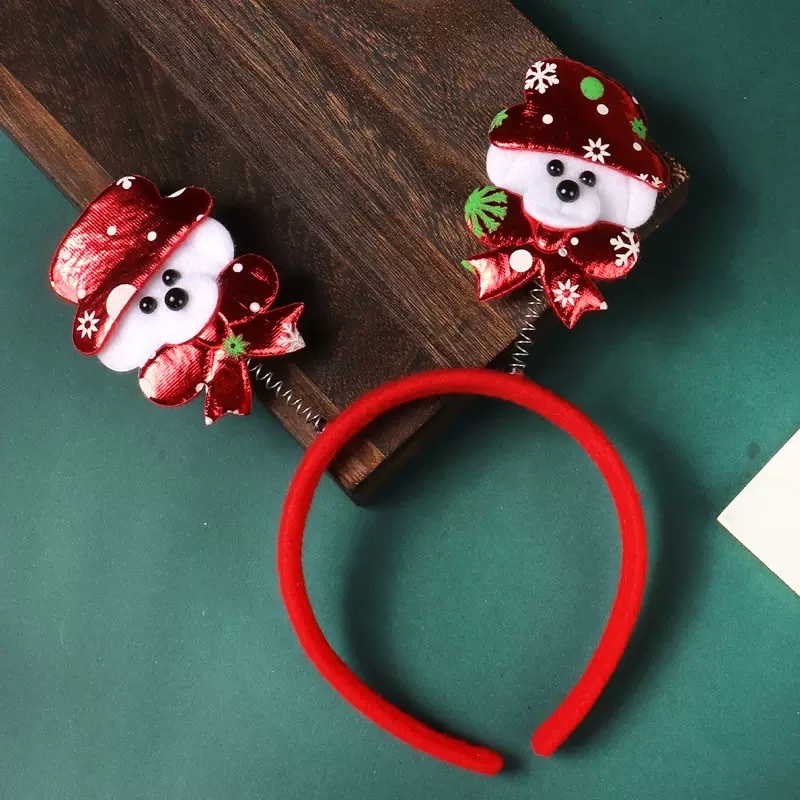 新款圣诞节发箍儿童成人雪人鹿角头饰节日装饰头卡发夹欢乐气氛详情图15