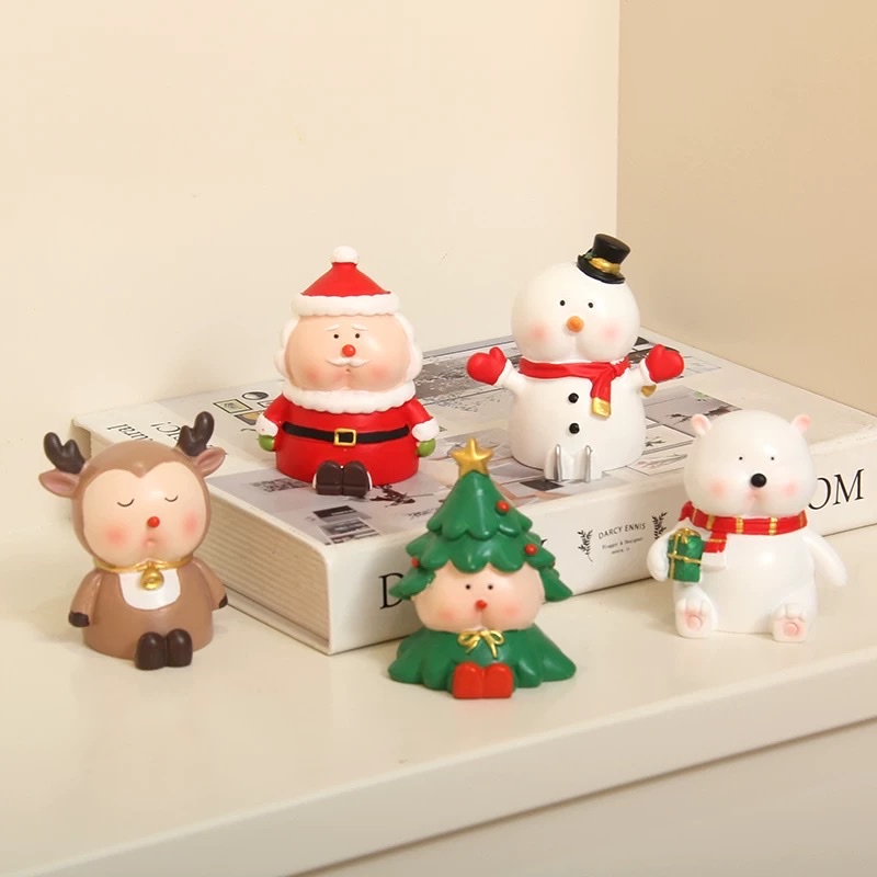 圣诞节奇妙盲盒圣诞老人家居装饰品可爱圣诞礼物潮玩手办摆件送礼车用汽车用品
