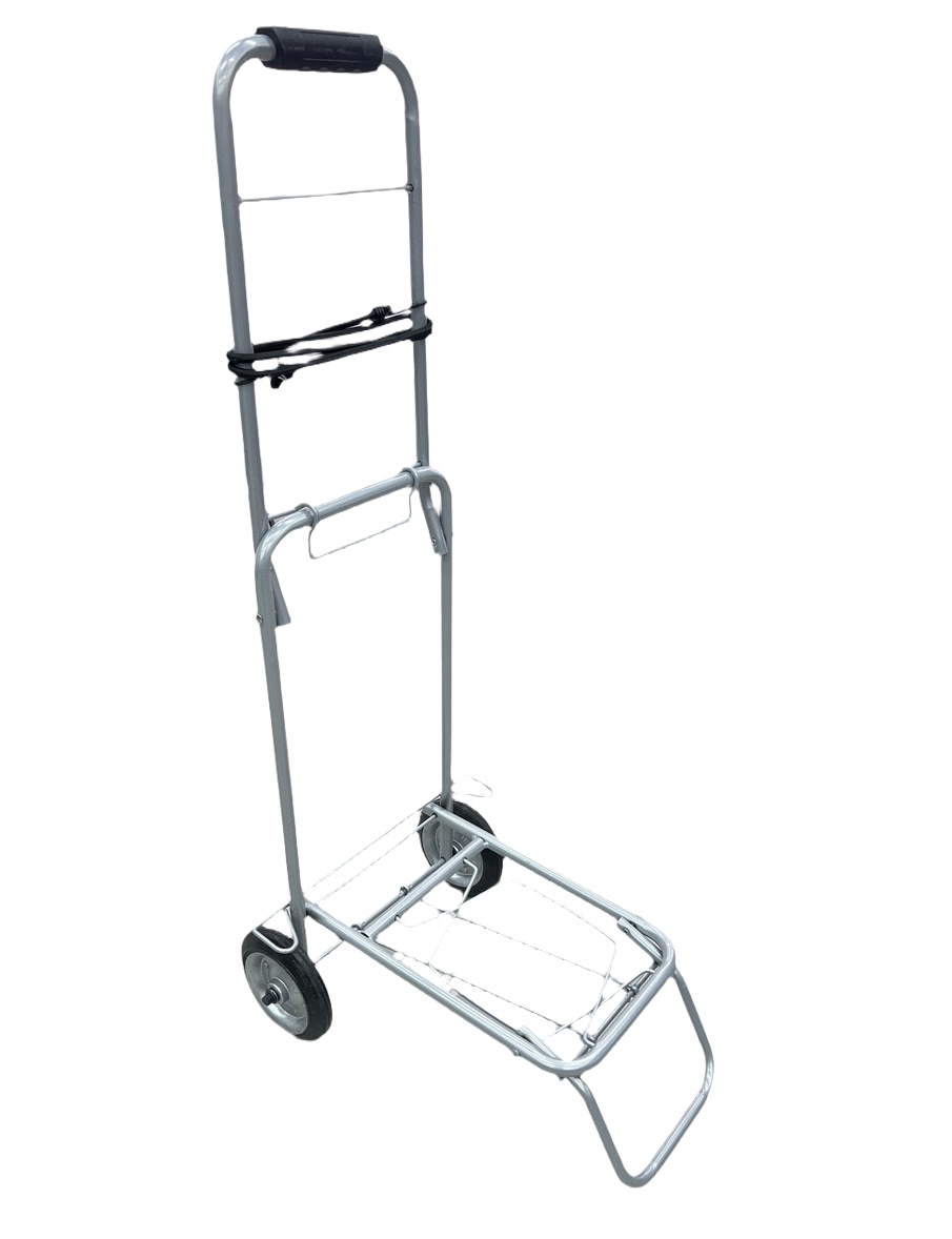 Portable two-wheel folding trolley, iron wheel luggage cart full figure