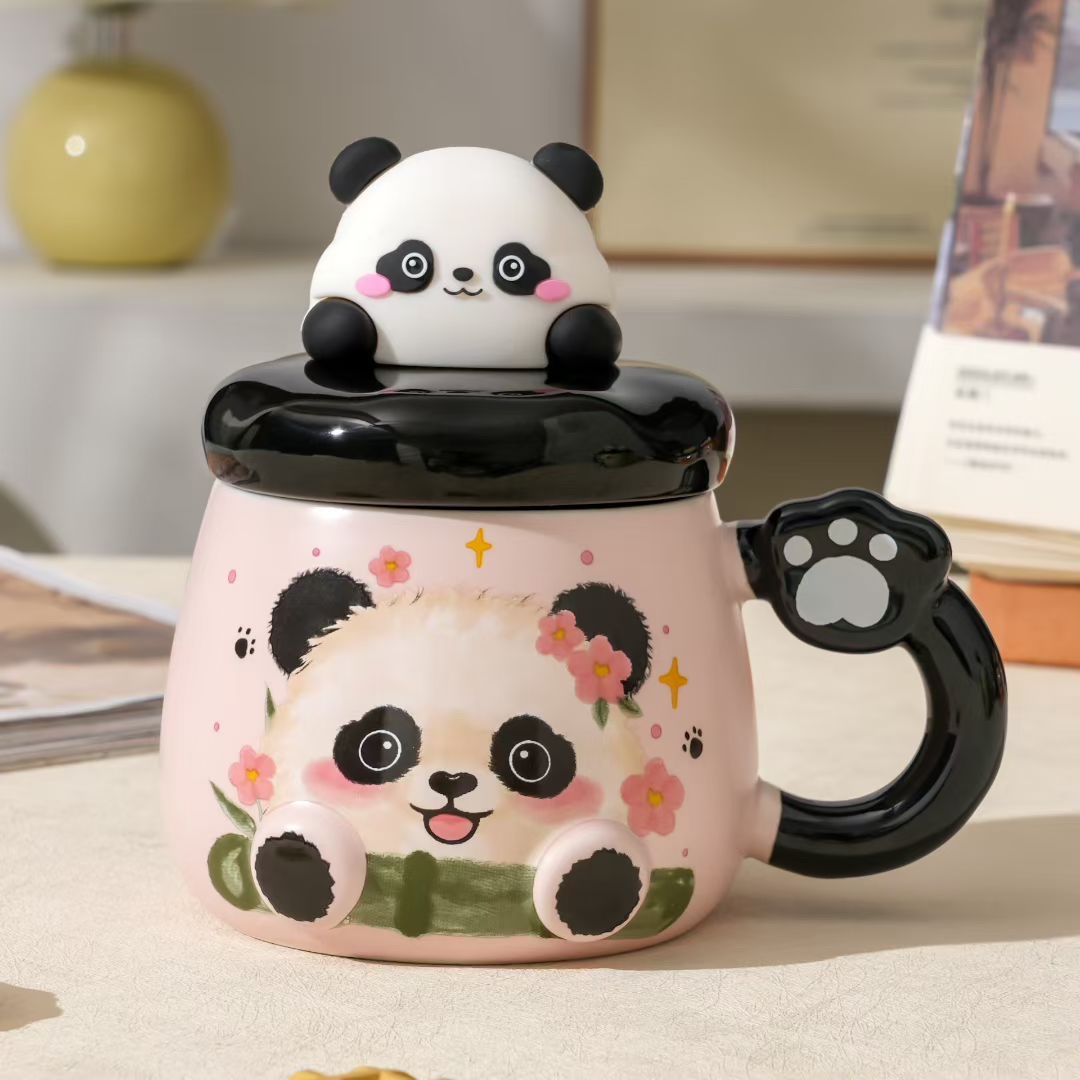 个性咖啡水杯保温创意礼品家用日常装饰陶瓷杯子详情图4