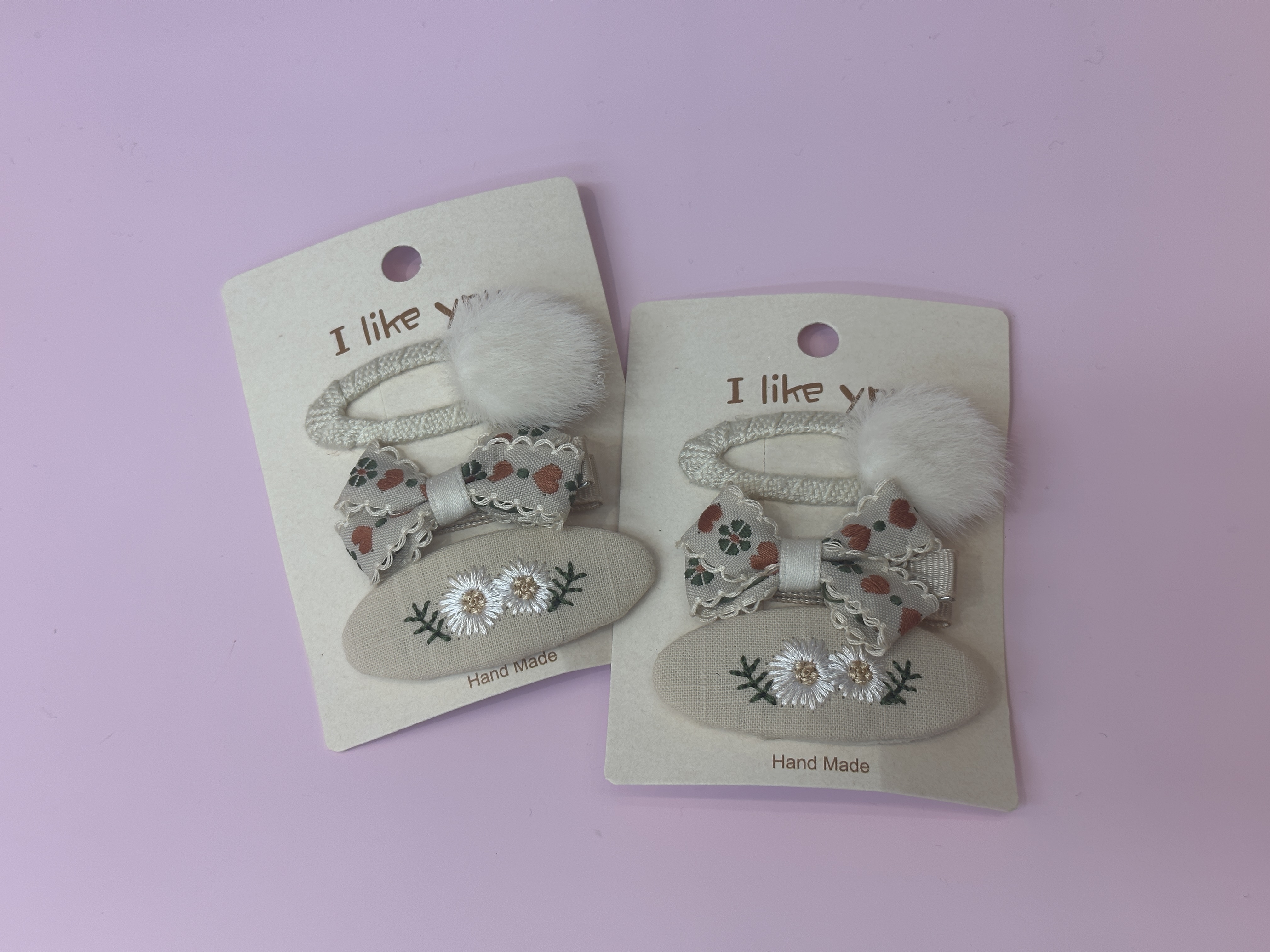 小雏菊三件套儿童夹鸭嘴发夹发饰发卡发饰品可爱发夹头饰女童发夹