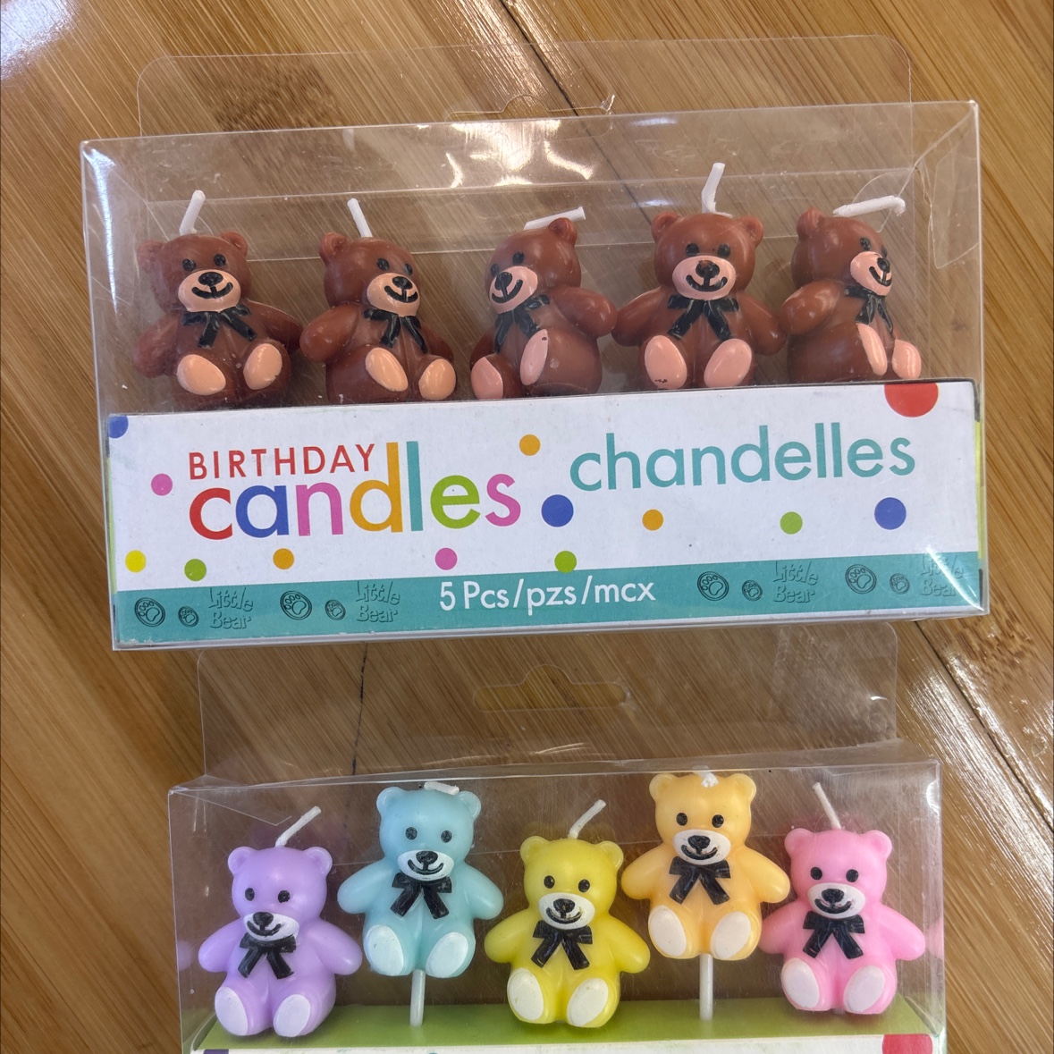 枫林生日蜡烛，卡通造型蜡烛，可爱小熊蜡烛，生日蛋糕插牌蜡烛详情图2