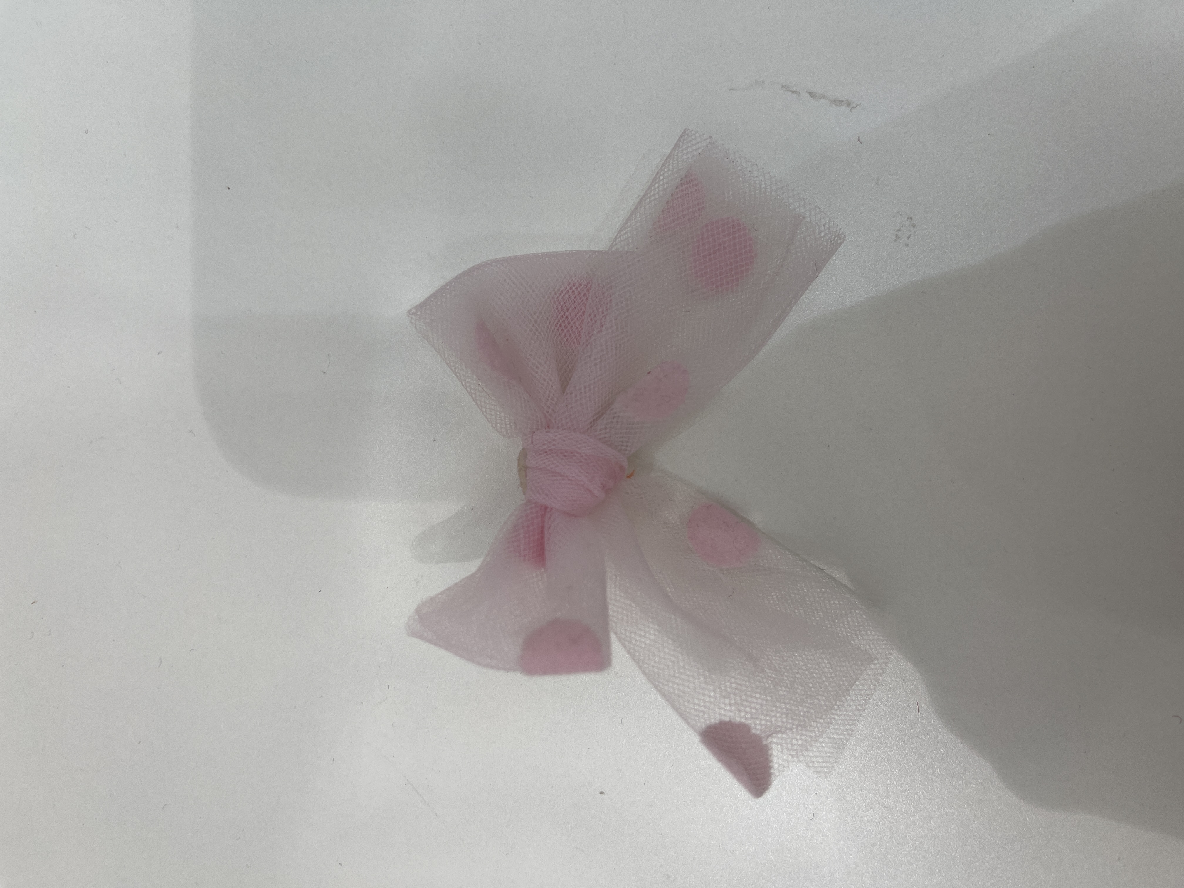 多色韩系波点图案纱纱蝴蝶结头饰饰品配件辅料详情图7