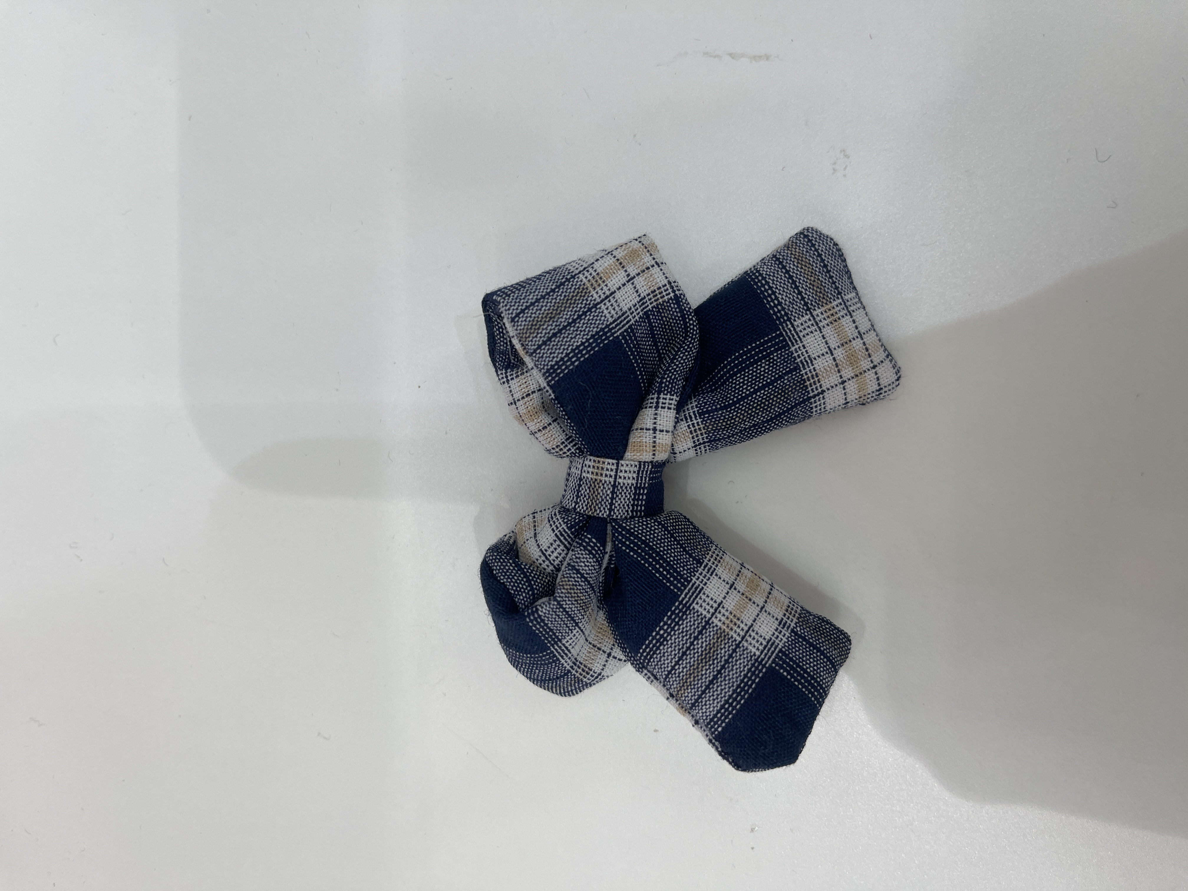 韩系三色格子蝴蝶结充棉蝴蝶结可定制颜色头饰帽子鞋子衣服袜子钥匙扣辅料配件详情图3