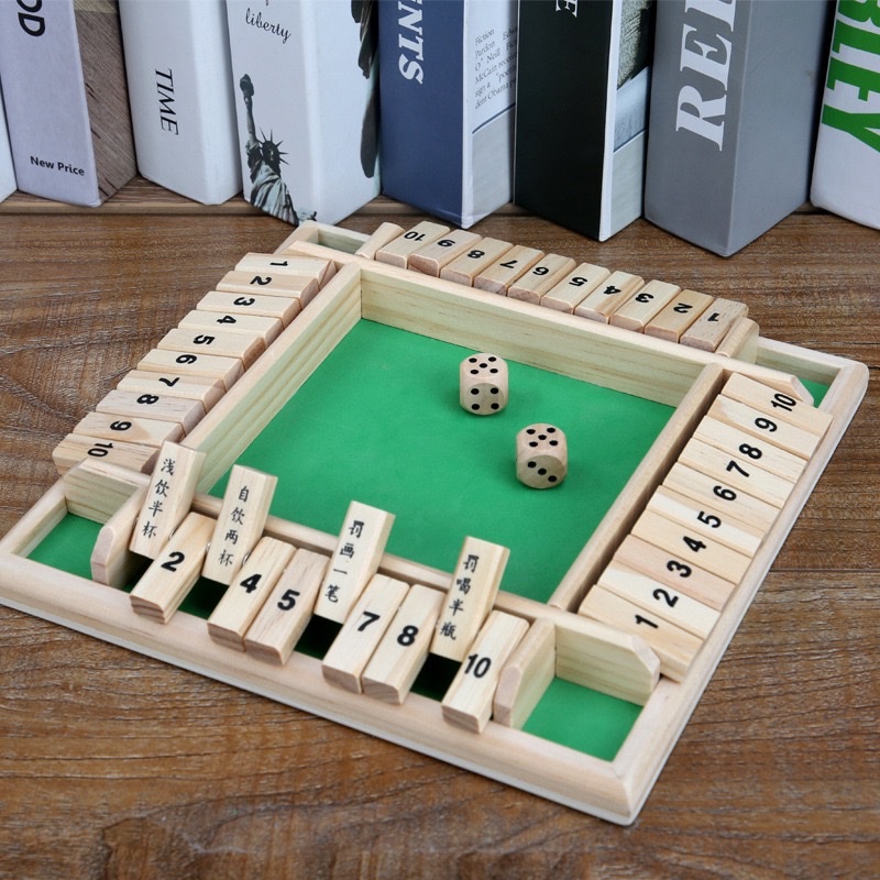 爆款聚会互动益智行酒令玩具桌游牌四面数字翻牌喝酒游戏道具批发 