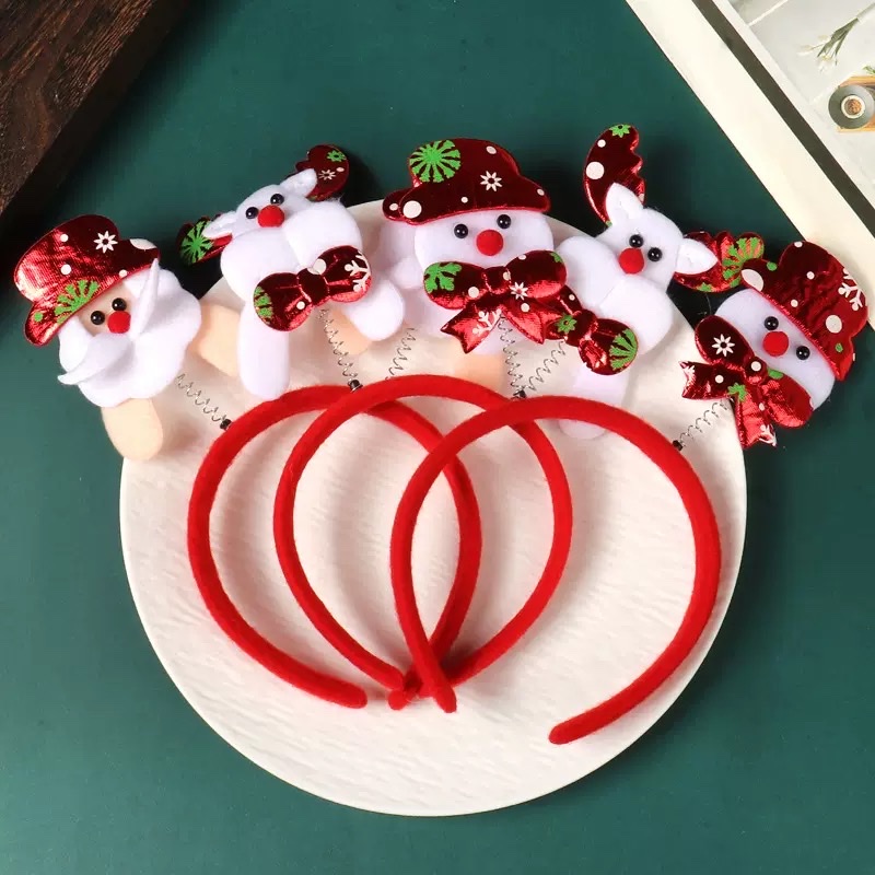 新款圣诞节发箍儿童成人雪人鹿角头饰节日装饰头卡发夹欢乐气氛详情图7