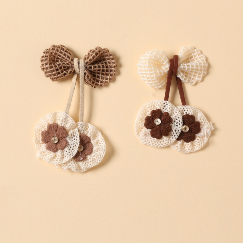 彩带儿童扭扭棒成品织标黑色蕾丝边珠子椭圆装饰品可爱手工配件