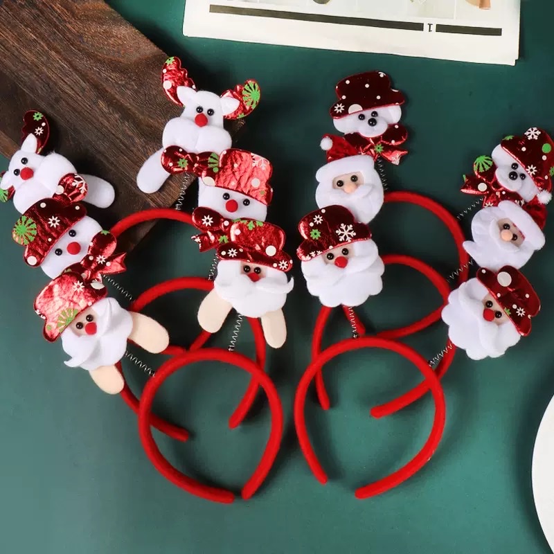 新款圣诞节发箍儿童成人雪人鹿角头饰节日装饰头卡发夹欢乐气氛详情图6