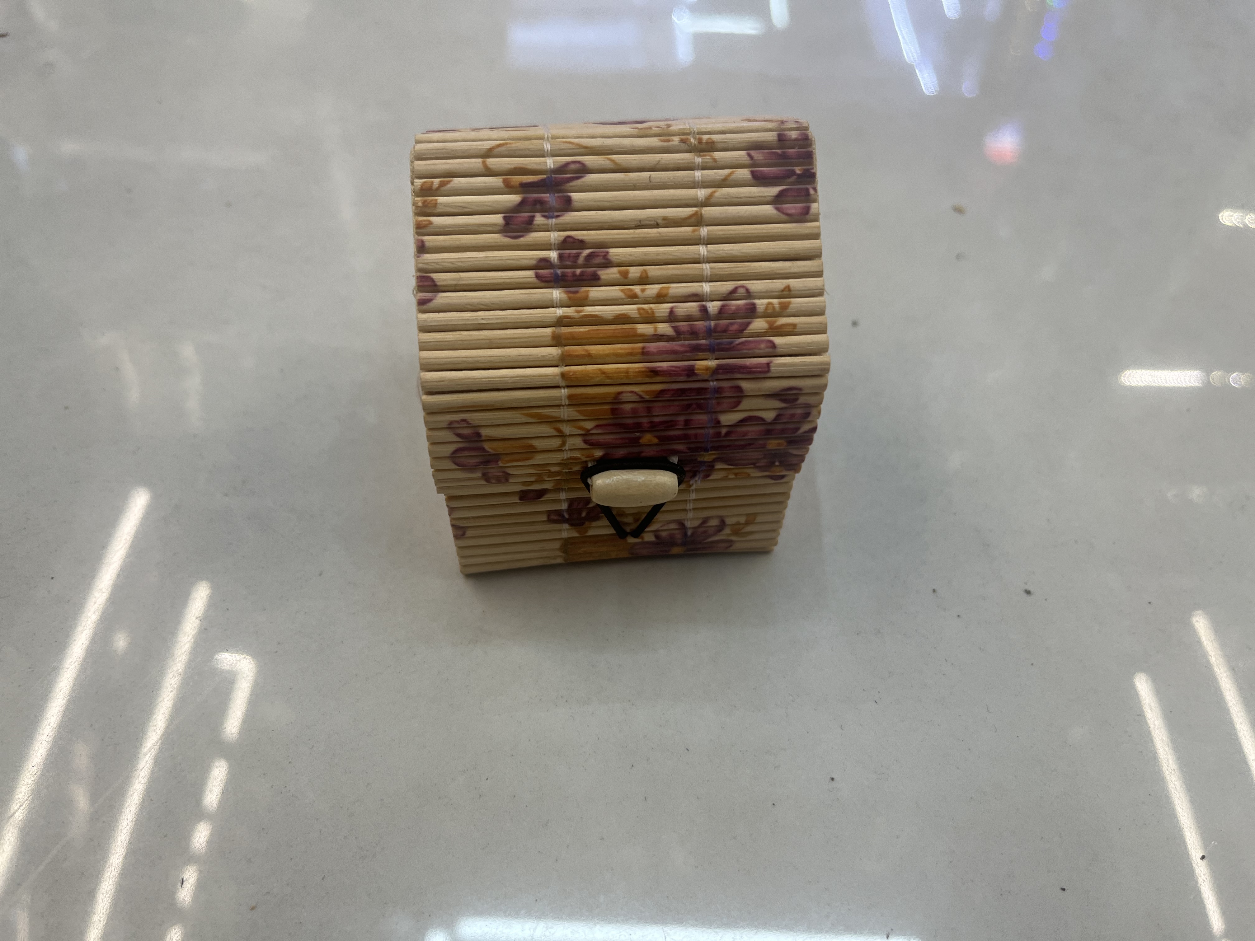 竹编首饰盒，收纳盒花纹收纳盒方形盒子产品图